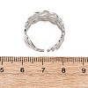 304 Stainless Steel Cuff Open Rings RJEW-P191-01P-5