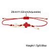 Plastic Imitation Pearl Charm Bracelets GR7958-5-2