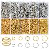 10 Styles Iron Open Jump Rings IFIN-YW0003-60B-1