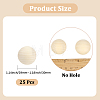 25Pcs Natural Wooden Round Ball WOOD-PA0001-84B-2