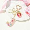 Alloy & Resin Pendant Decorations HJEW-YW00401-02-2