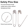 100Pcs Iron Safety Pins NEED-YW0001-07-3