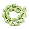 Handmade Printed Porcelain Beads Strand PORC-T133-01C-2