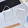 Erasable PVC Hanging Price Tags with Rope CDIS-WH0021-069A-02-4