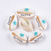 Printed Cowrie Shell Beads SHEL-S276-12-2
