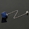 Natural Lapis Lazuli Pointed Dowsing Pendulums PW-WG491EC-06-1