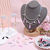 130Pcs 13 Colors Baking Paint Transparent Glass Pendants FIND-SC0023-46B-4