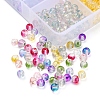8 Colors Transparent Spray Painted Glass Beads GLAA-YW0001-46-4