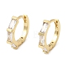 Brass Pave Cubic Zirconia Hoop Earrings EJEW-G471-09G-01-4