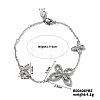 Adjustable Fashionable Brass with Cubic Zirconia Link Bracelets for Women VO9625-1-1