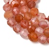 Natural Red Agate Beads Strands G-L653-B01-4mm-4