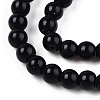 Opaque Solid Color Glass Beads Strands GLAA-T032-P10mm-01-2