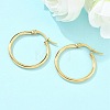 Ion Plating(IP) 304 Stainless Steel Hoop Earrings EJEW-N0016-11G-C-1