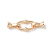 Brass Fold Over Clasps KK-U052-30G-1