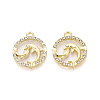 Alloy Rhinestone Pendants FIND-N008-30KCG-2