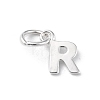 925 Sterling Silver Letter Charms STER-C012-01S-R-1