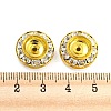 Brass Rhinestone Beads RB-F035-02-4