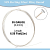 1Pc 999 Sterling Silver Wire STER-BC0001-66C-2