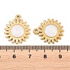 304 Stainless Steel Enamel Pendants STAS-K293-30G-02-3