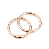 Brass Closed Jump Rings KK-D257-01RG-09-2