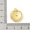 Rack Plating Brass Micro Pave Cubic Zirconia Pendants KK-P277-26G-01-3