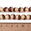 Handmade Lampwork with Gold Powder Beads Strands LAMP-N037-06B-05-4