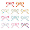 22Pcs 11 Colors Opaque Printed Acrylic Pendants MACR-TA0002-87-1