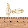 Brass Micro Pave Cubic Zirconia Pendants KK-Q068-58G-02-3