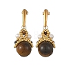 Natural Tiger Eye Dangle Earrings for Women EJEW-MZ00784-3