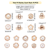 1-Hole Plastic Buttons BUTT-WH0020-11-4