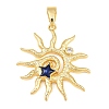 Brass & Enamel & Rhinestone Pendants LS-KK-H541-01G-02-1
