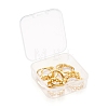 9Pcs 9 Style Brass Cuff Rings RJEW-LS0001-11G-7