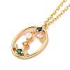 Colorful Cubic Zirconia Constellation Pendant Necklace LS-NJEW-H166-01K-2