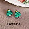 Christmas Theme Resin Stud Earrings FS-WG62E75-02-1