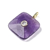 Natural Amethyst Faceted Pendants G-C274-03-G08-2