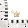 Brass Micro Pave Clear Cubic Zirconia Charms CU-CBA3D76-03G-02-3