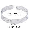 Non-Tarnish Vintage Hammered 304 Stainless Steel Cuff Bangles for Women KM3696-1-1