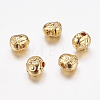 Real 24K Gold Plated Brass Beads X-KK-P097-03-1