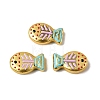 Baking Paint Glass Enamel Beads GLAA-B035-01A-1