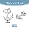 10Pcs Zinc Alloy Hook Clasps STAS-FH0005-57-2