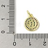 Brass Micro Pave Cubic Zirconia Charms KK-M283-25C-02-3