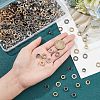  300 Sets 3 Colors Brass Rhinestone Grommet Eyelet Findings DIY-NB0007-68-3