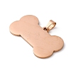 Ion Plating(IP) 304 Stainless Steel Pendants X-STAS-I140-07B-RG-2