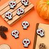 10Pcs Skull Silicone Beads JX889A-3