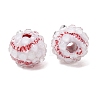 Sports Theme Opaque Acrylic European Beads RB-CBA95A4-04A-03-2