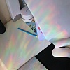 3Pcs Rabbit Rainbow Prism Electrostatic Window Stickers PW-WG31513-01-5