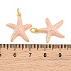 Brass Enamel Pendants KK-CBAEBFB-14G-02-3