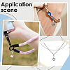 36Pcs 9 Styles Alloy Heart Pendant Decorations HJEW-GO00260-5