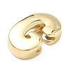 Brass Initial Beads KK-B167-27G-01G-2