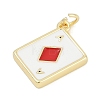 Brass Enamel Charms KK-G522-44G-01-3